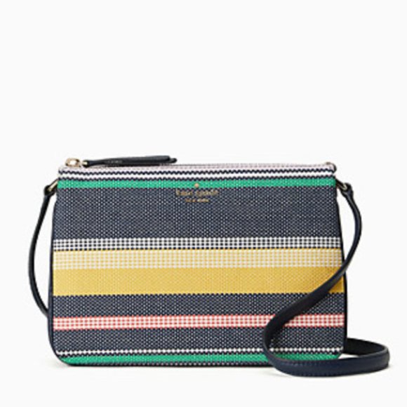 kate spade Handbags - 💥HPx2💥Jackson Boardwalk Stripe Triple Gusset